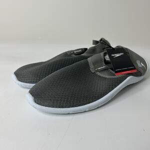 Speedo Tidal Cruiser Women’s 9 Gray Mesh Quick Dry Slip On Water Shoes